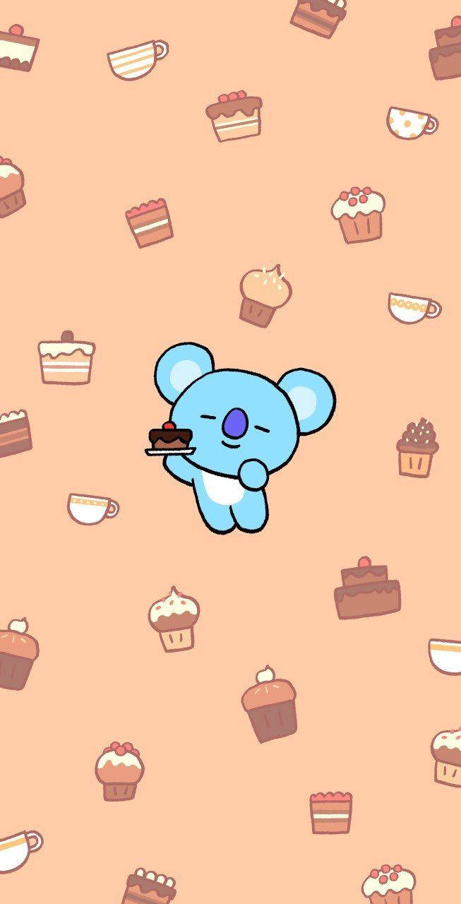 Koya Bt21 Cute Cakes Wallpaper