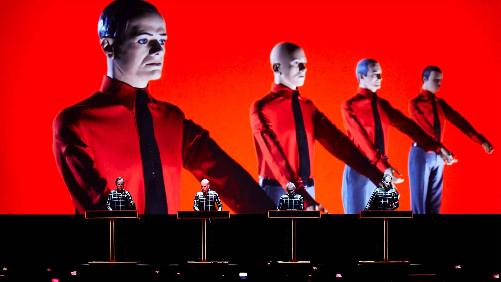 Kraftwerk Red Clones Wallpaper