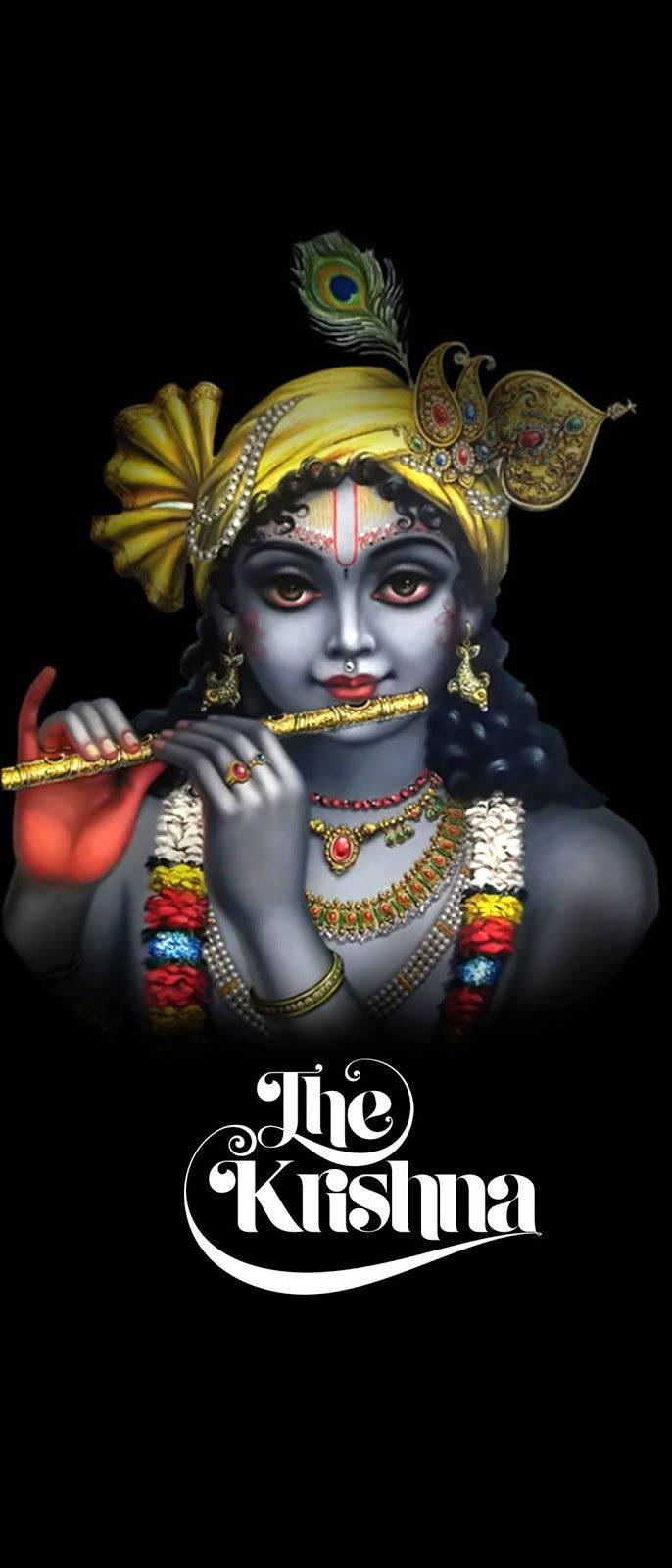 Krishna Iphone White Name Wallpaper