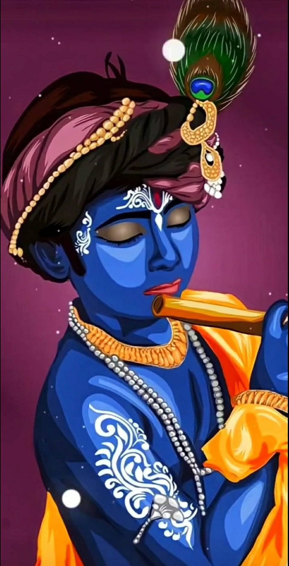 Krishna Iphone Young Bansuri Wallpaper