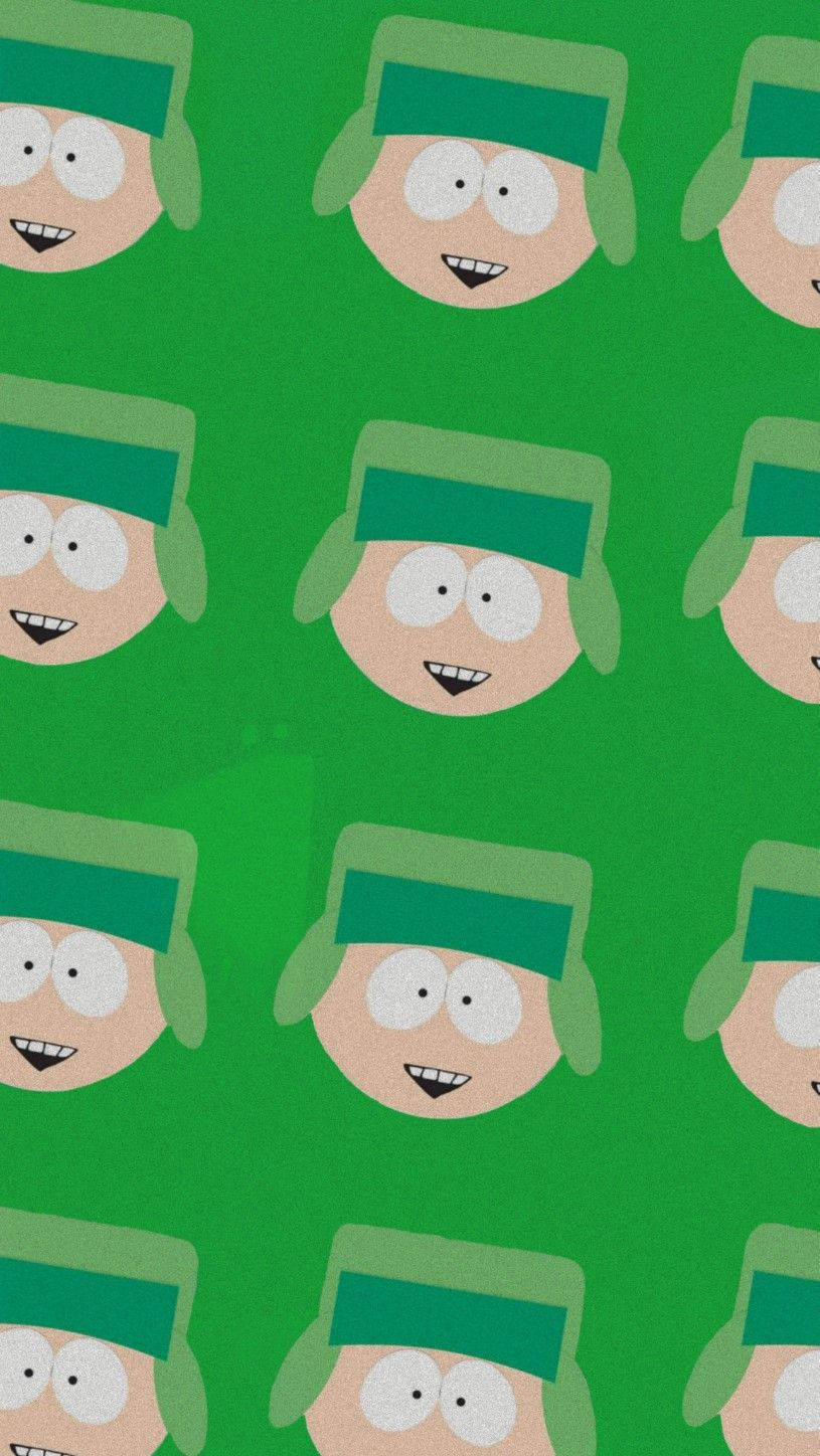 Kyle Broflovski Pattern Background Wallpaper