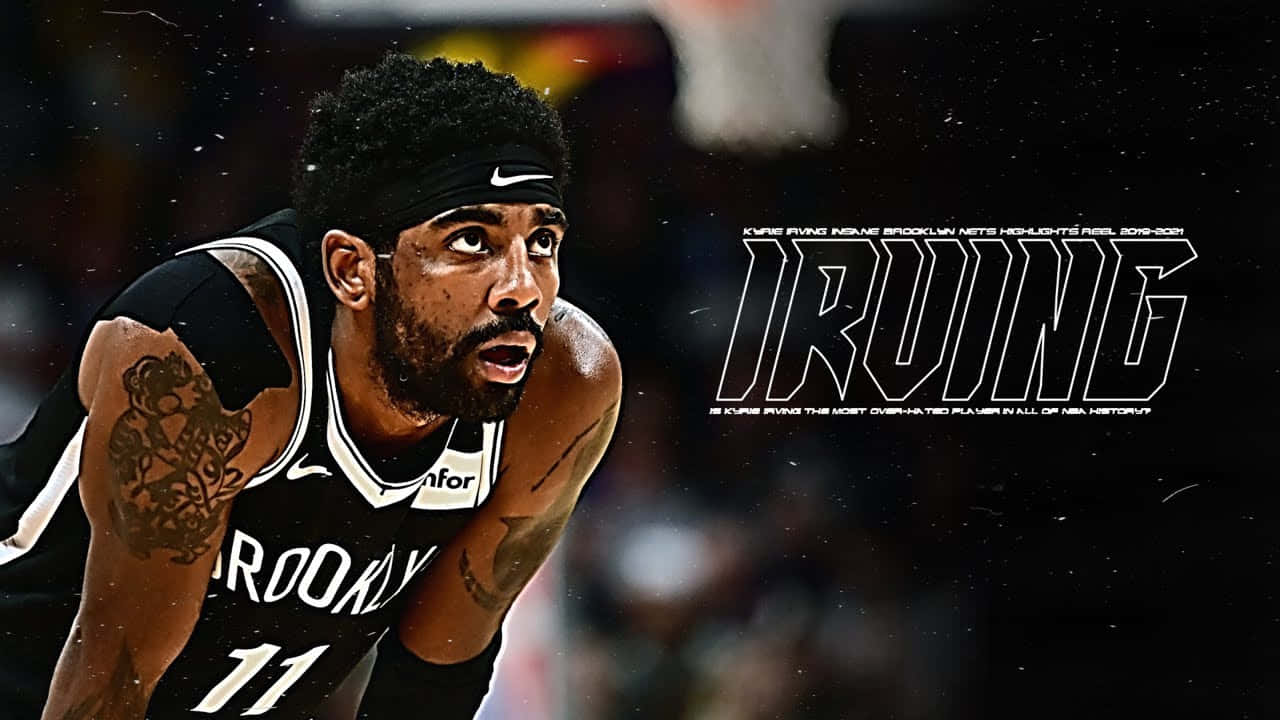 Kyrie Irving From Nets Bending Wallpaper