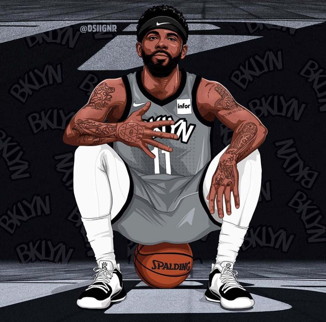 Kyrie Irving Shines As The Newest Member Of The Brooklyn Nets Wallpaper