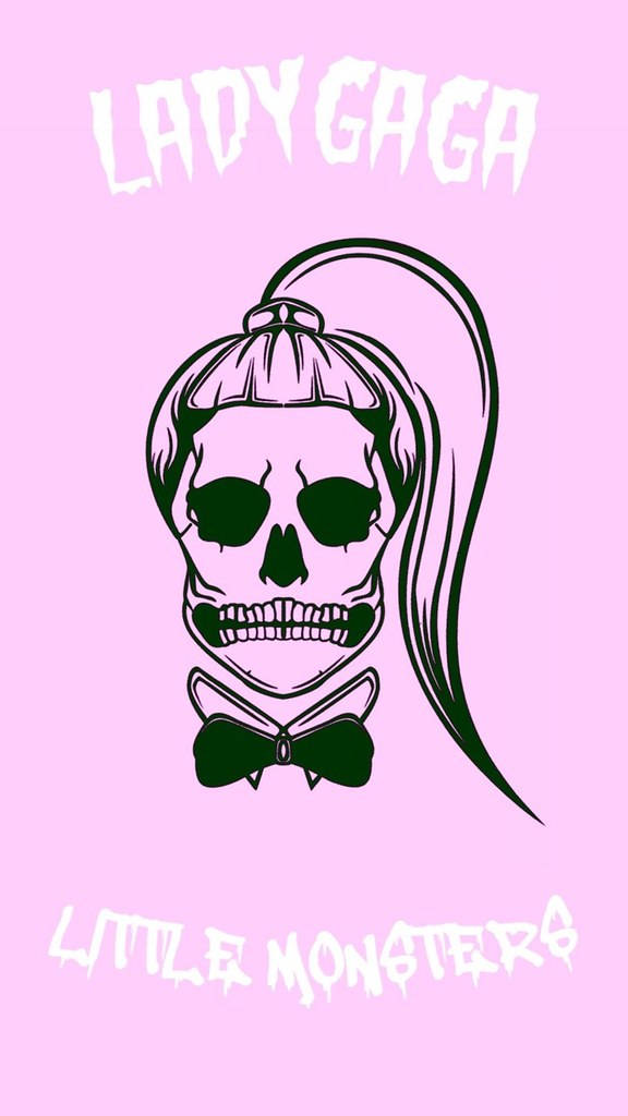 Lady Gaga Little Monsters Skull Wallpaper