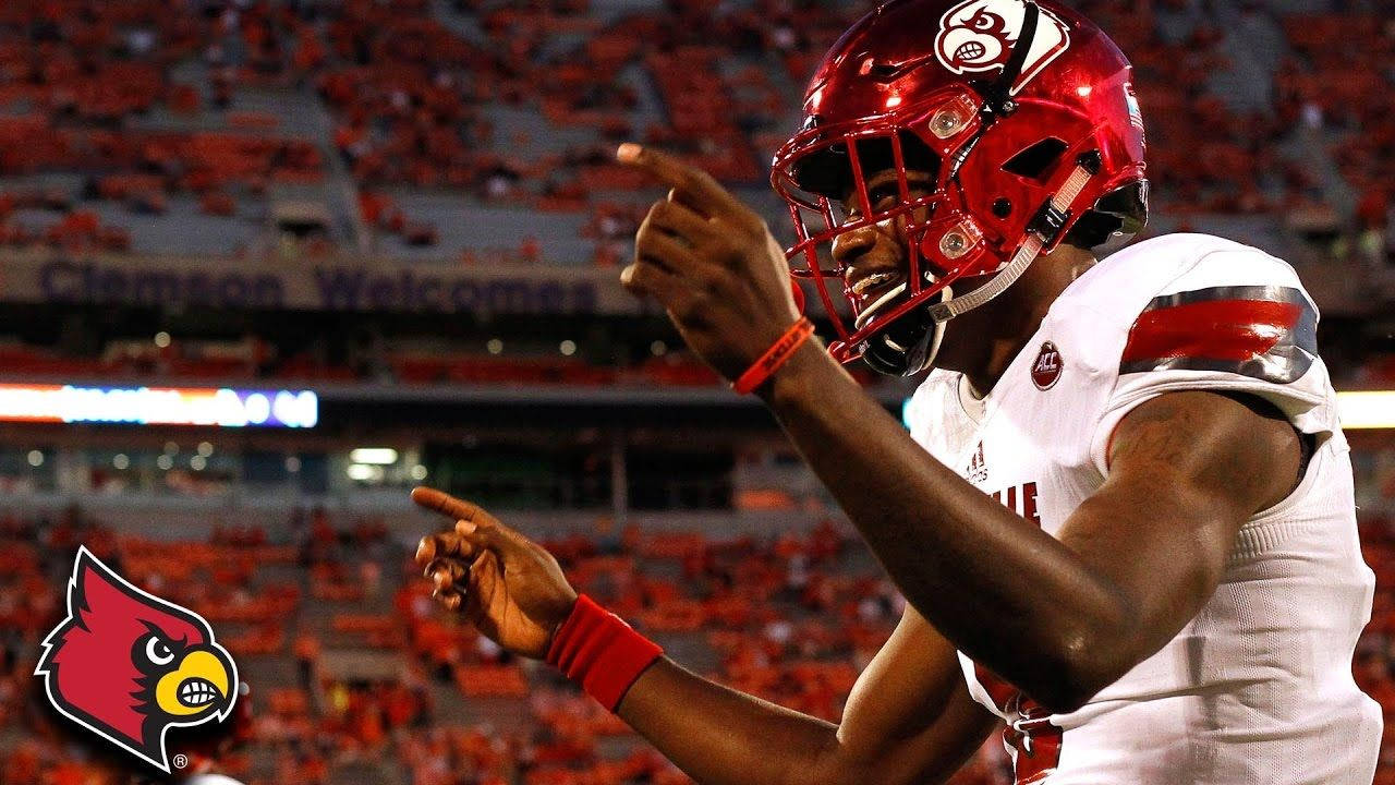 Lamar Jackson Red Chromed Helmet Wallpaper