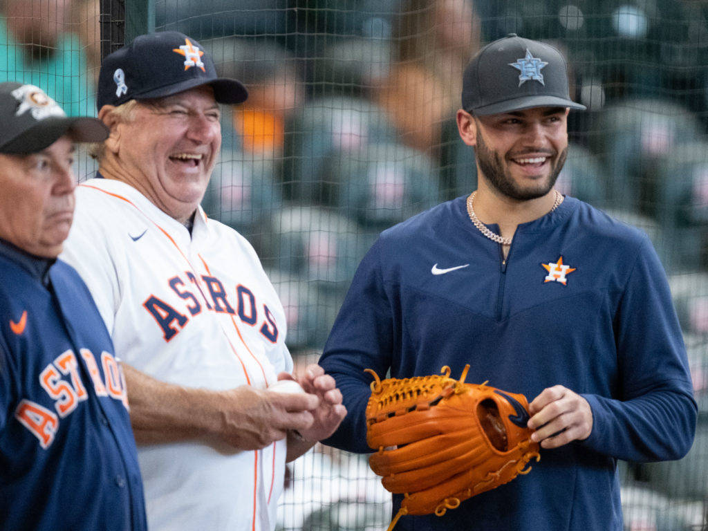 Lance Mccullers Having Fun Wallpaper