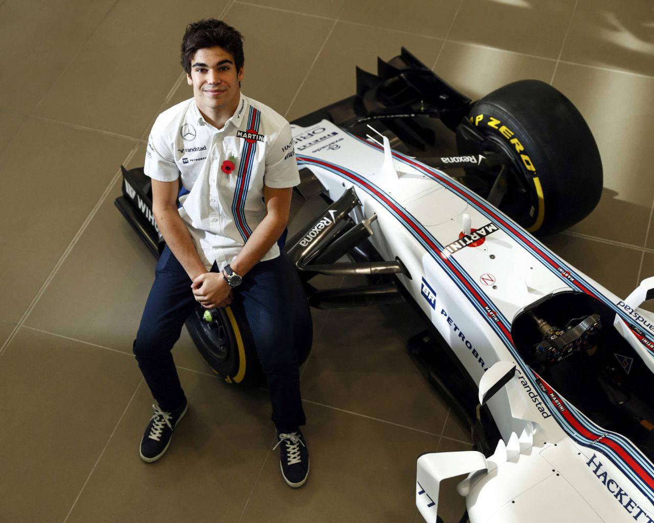 Lance Stroll And Williams Martini Car Wallpaper