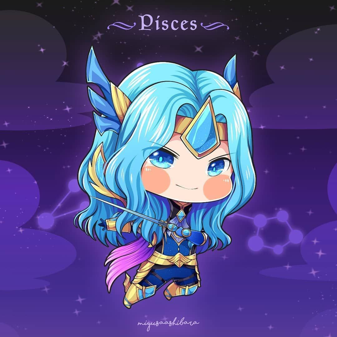 Lancelot Mobile Legend Pisces Chibi Wallpaper