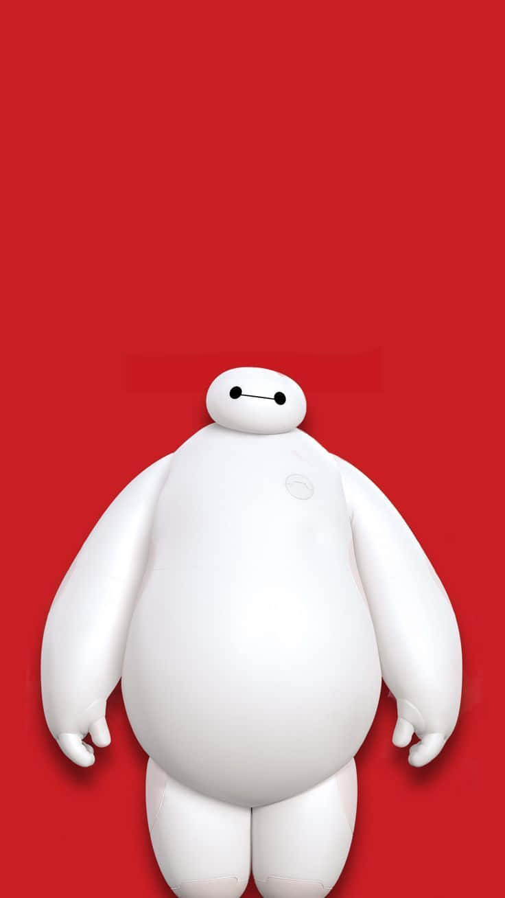 Large Baymax Captured On Phone Wallpaper