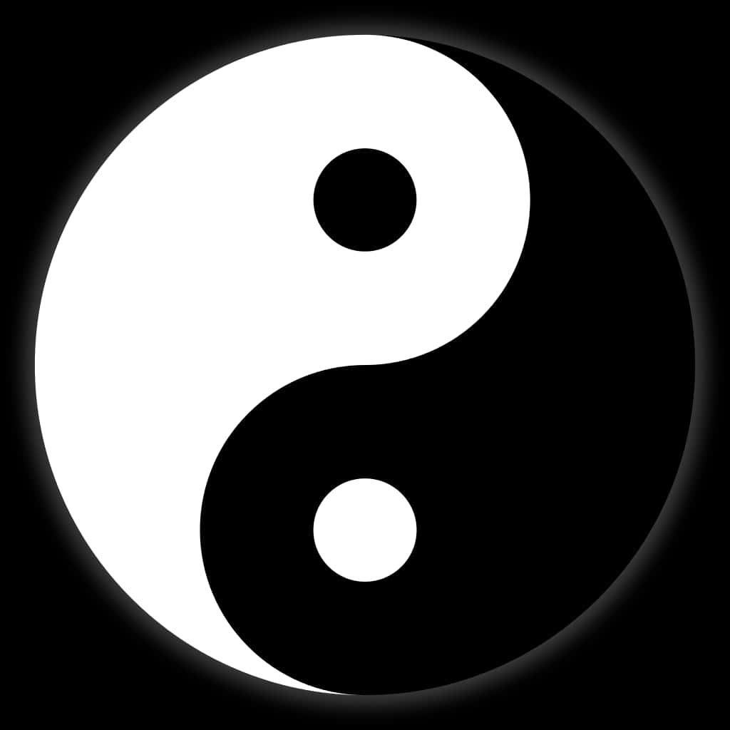 Large Yin And Yang Symbol 4k Wallpaper