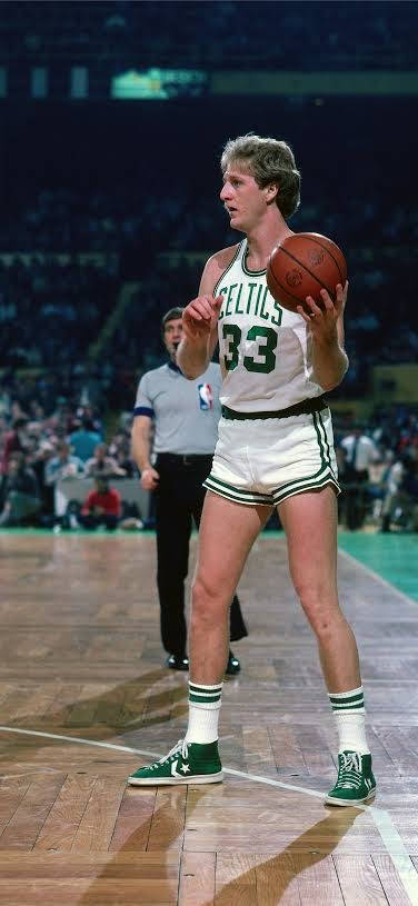 Larry Bird Holding A Ball Wallpaper