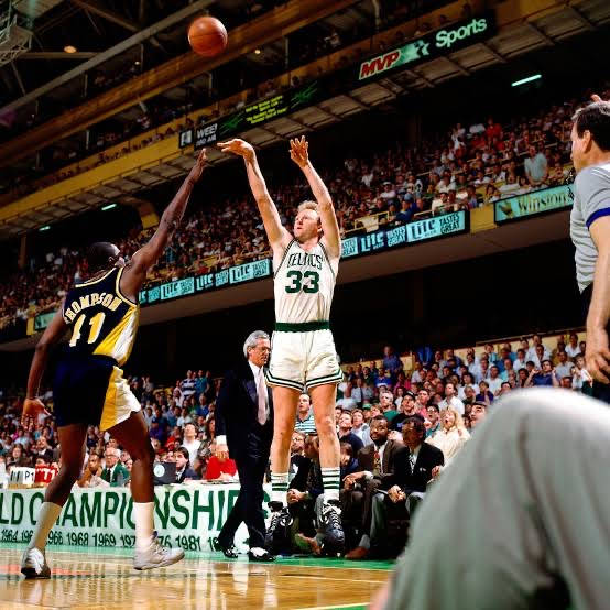 Larry Bird Three Point Shot Wallpaper