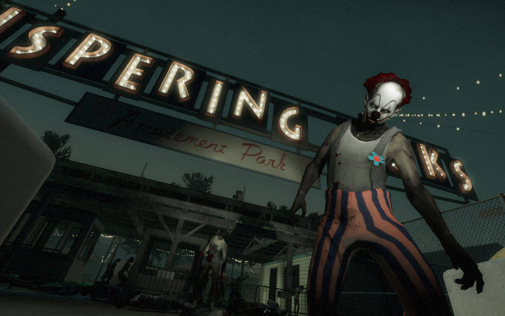 Left 4 Dead 2 Dark Carnival Whispering Oaks Amusement Park Wallpaper