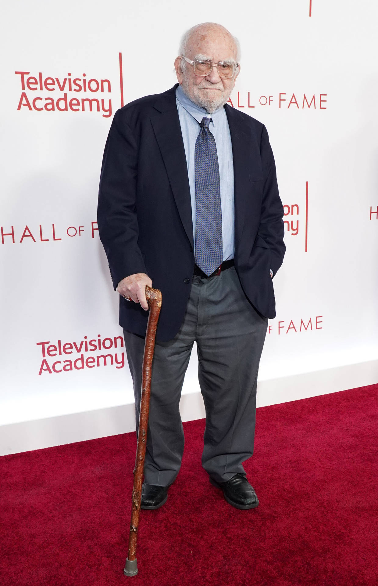 Legendary Actor Edward Asner Gracing The Red Carpet. Wallpaper