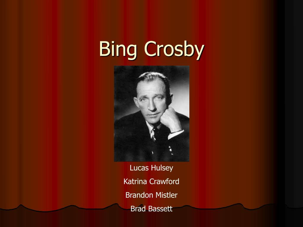 Legendary Bing Crosby On Stage Wallpaper