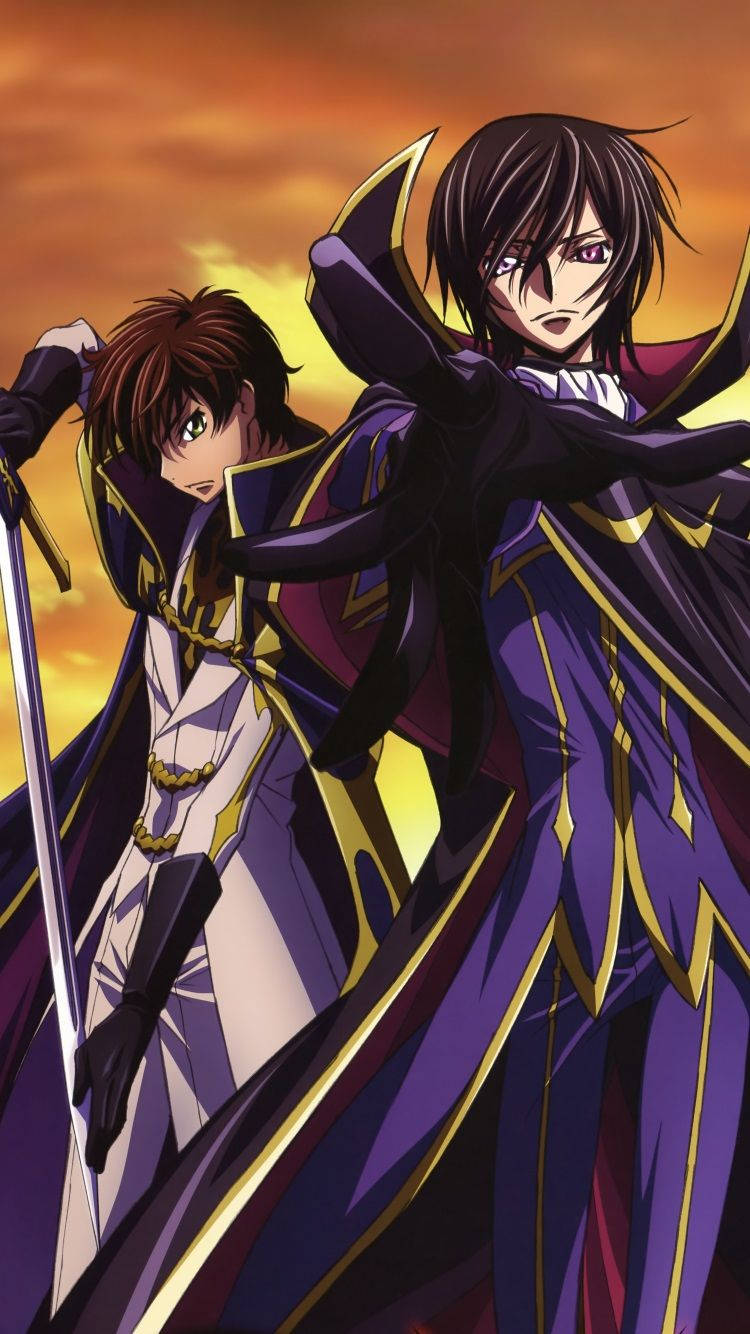 Lelouch And Suzaku Standing Side-by-side Wallpaper