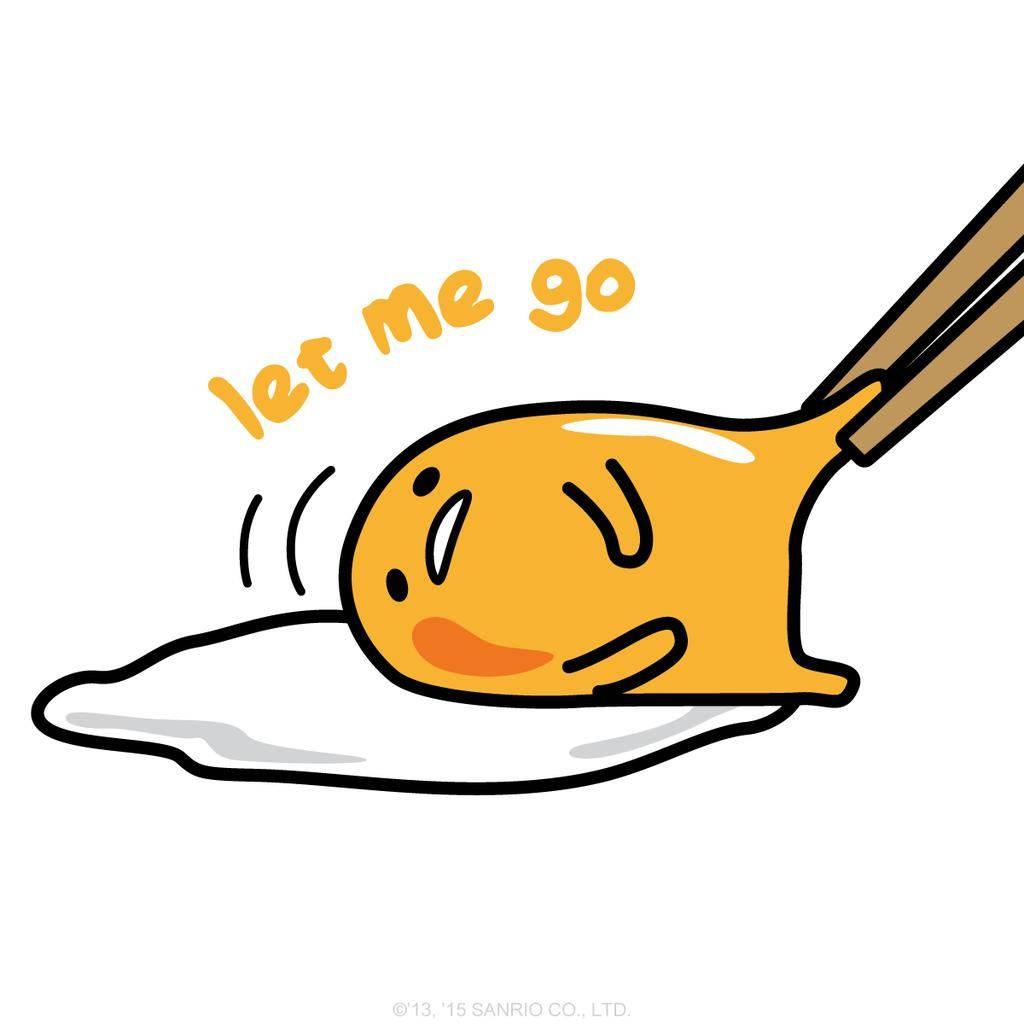 Let Me Go By Gudetama Aesthetic Wallpaper