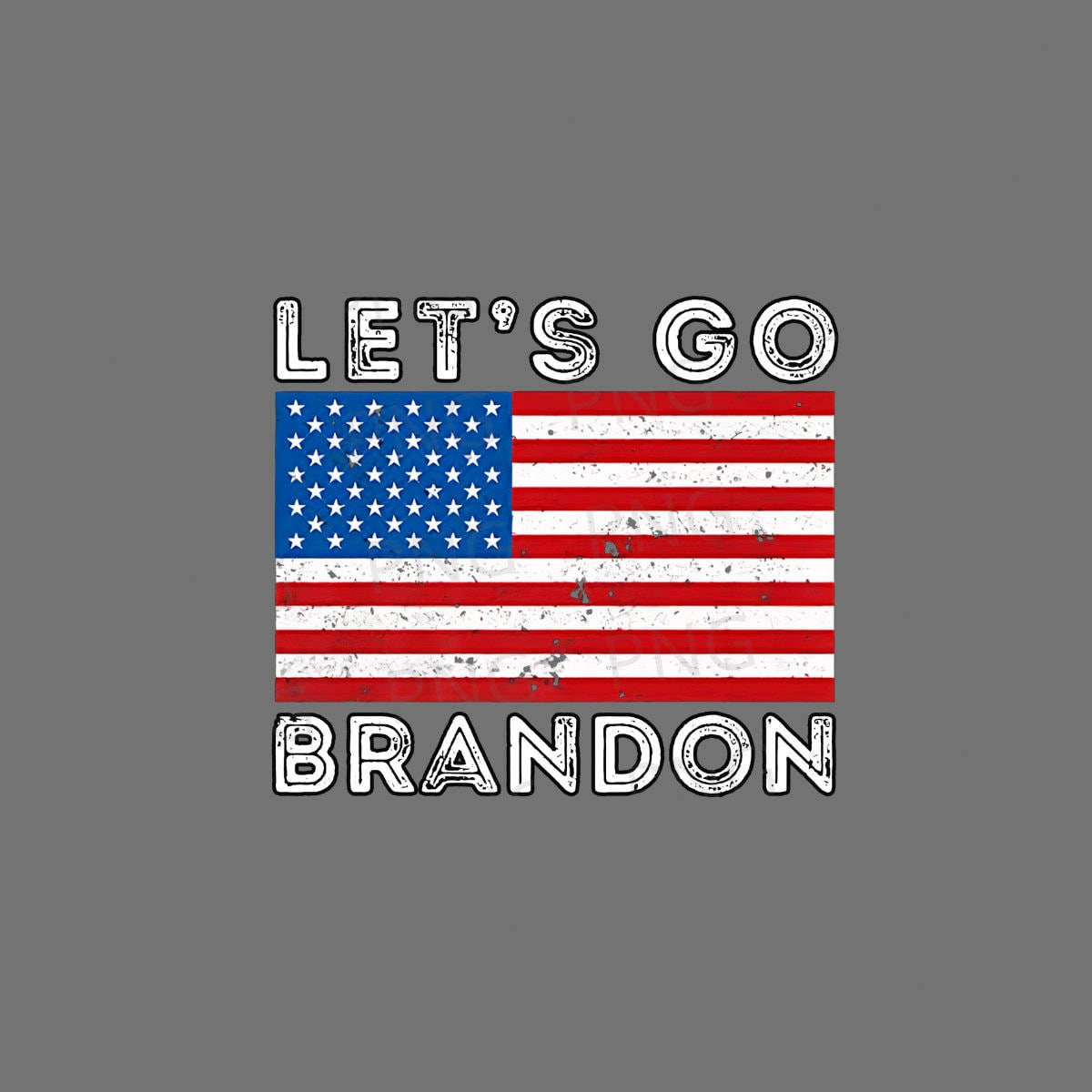 Let's Go Brandon Gray Digital Art Wallpaper