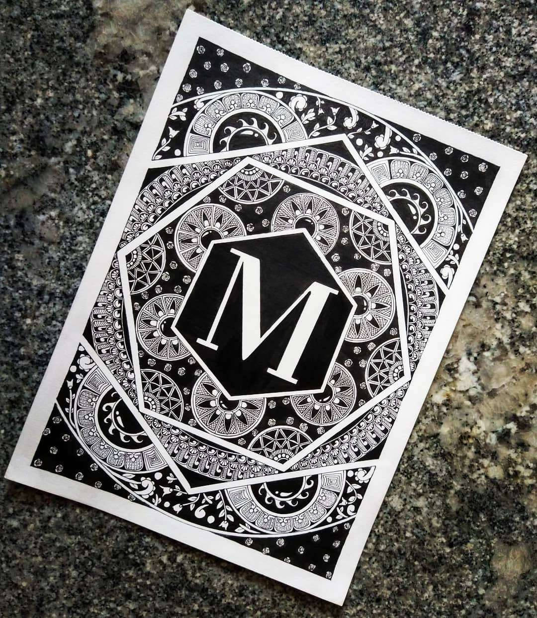 Letter M Card Wallpaper