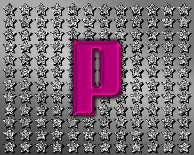 Letter P Matte Wallpaper