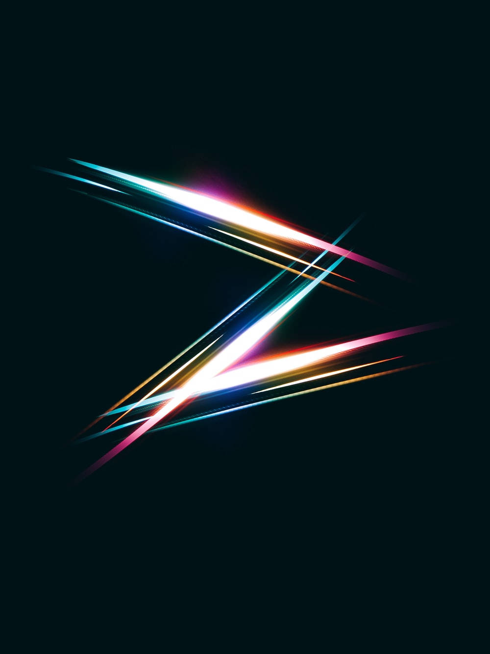 Letter Z In Glowing Laser Lights Wallpaper