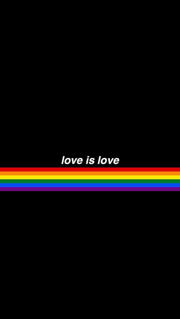 Lgbt Pride Love Is Love Iphone Wallpaper