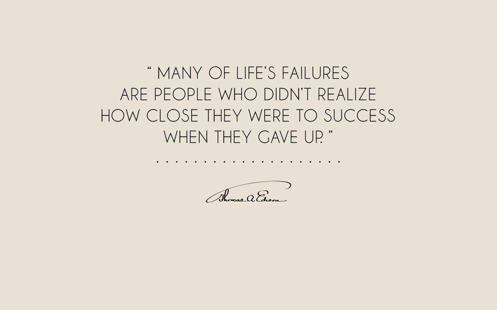 Life's Failures Quotes Desktop Wallpaper