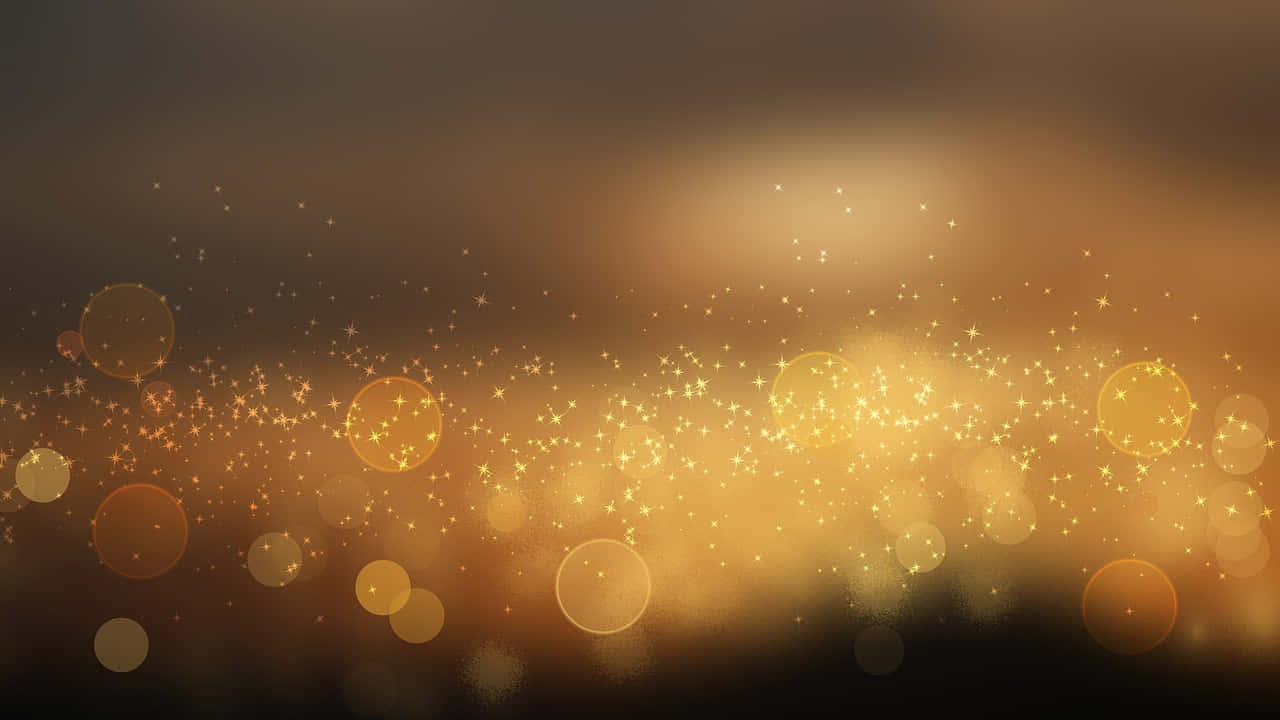 Lights Gold Shimmering Wallpaper