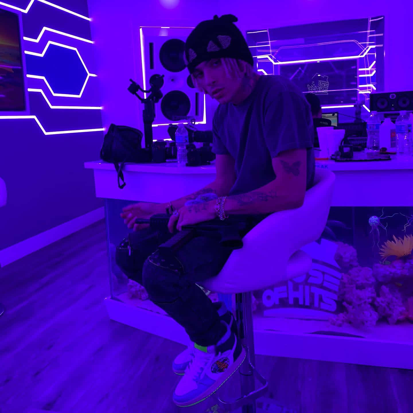 Lil Pump Performing Onstage Wallpaper