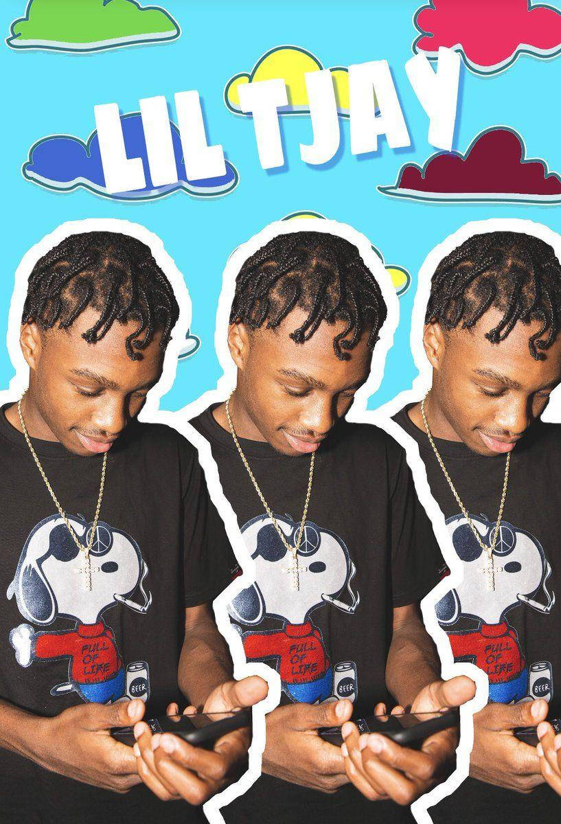 Lil Tjay Colorful Digital Art Wallpaper