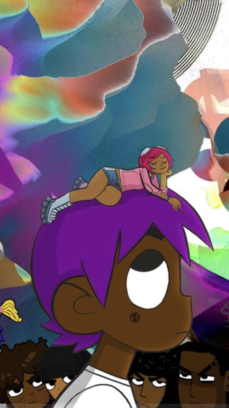 Lil Uzi Vert Rocking His Signature Style Wallpaper