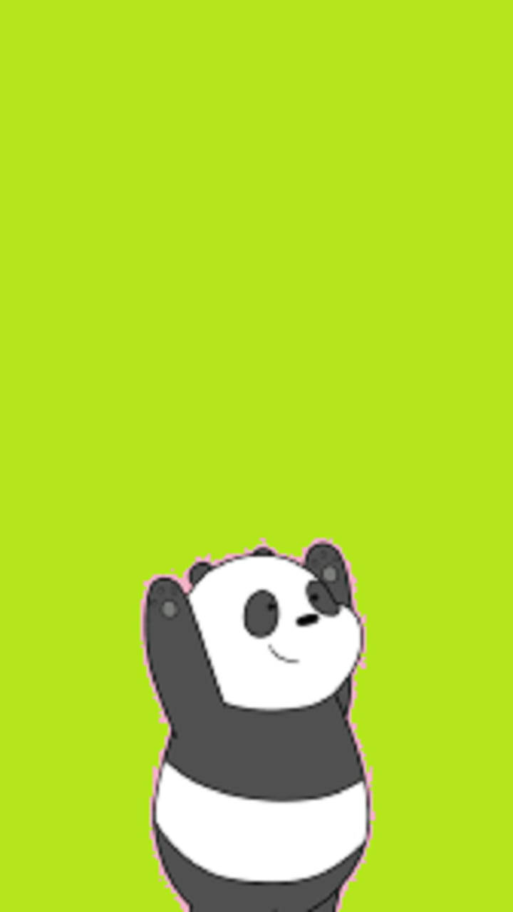 Lime Panda We Bare Bears Wallpaper