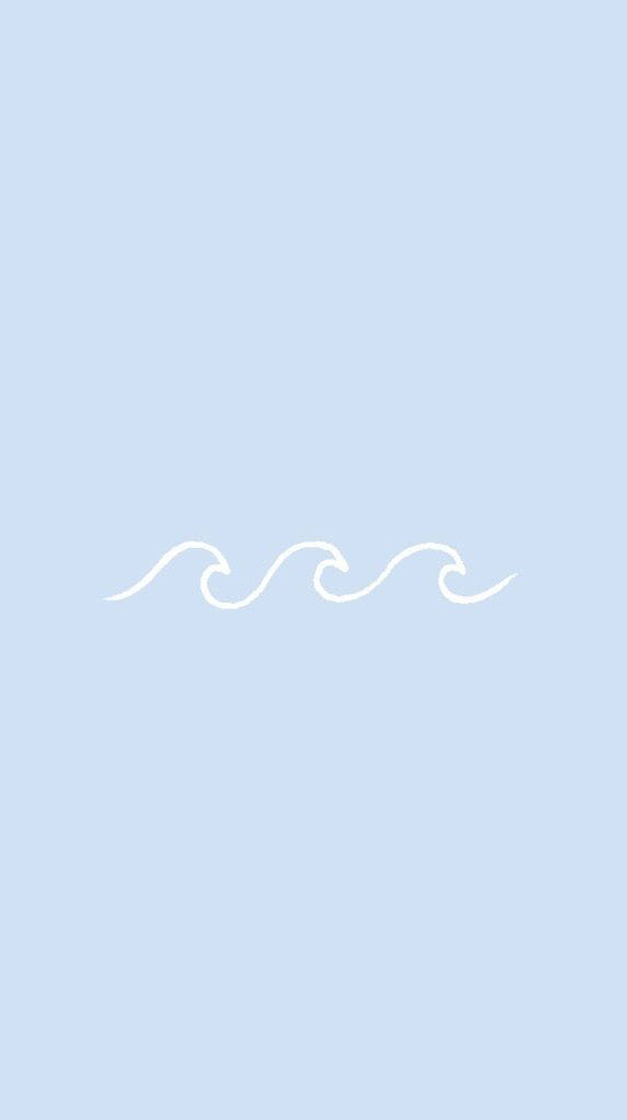 Line Art Wave Pretty Aesthetic Wallpaper