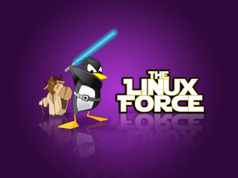 Linux Os The Linux Force Lightsaber Wallpaper