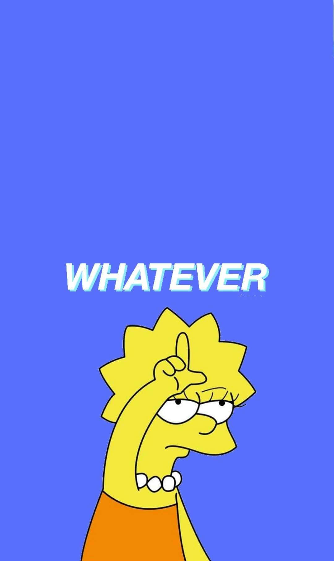 Lisa Simpson Whatever Phone Wallpaper