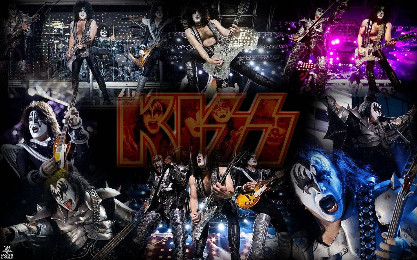 Live Compilation Kiss Band Wallpaper