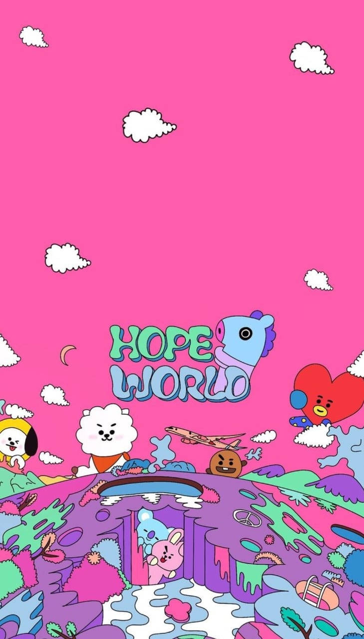 Live Your Best Life With Bt21! Wallpaper