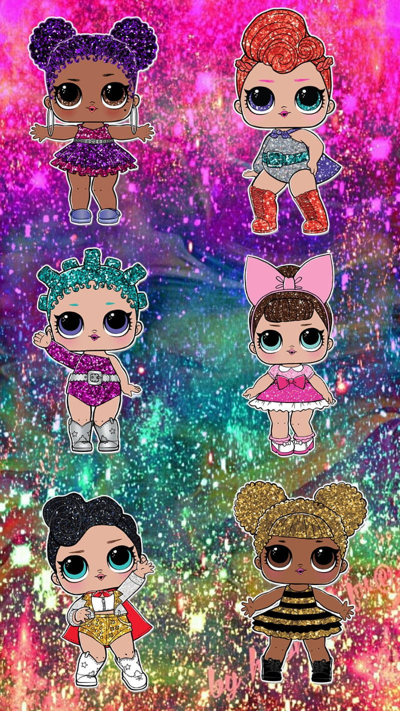 Lol Surprise Rainbow Glitter Wallpaper