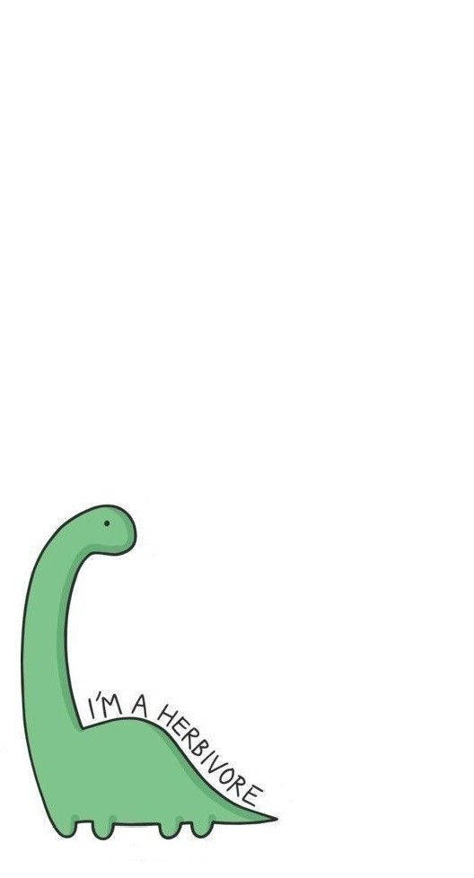 Long Necked Cartoon Dinosaur Phone Wallpaper