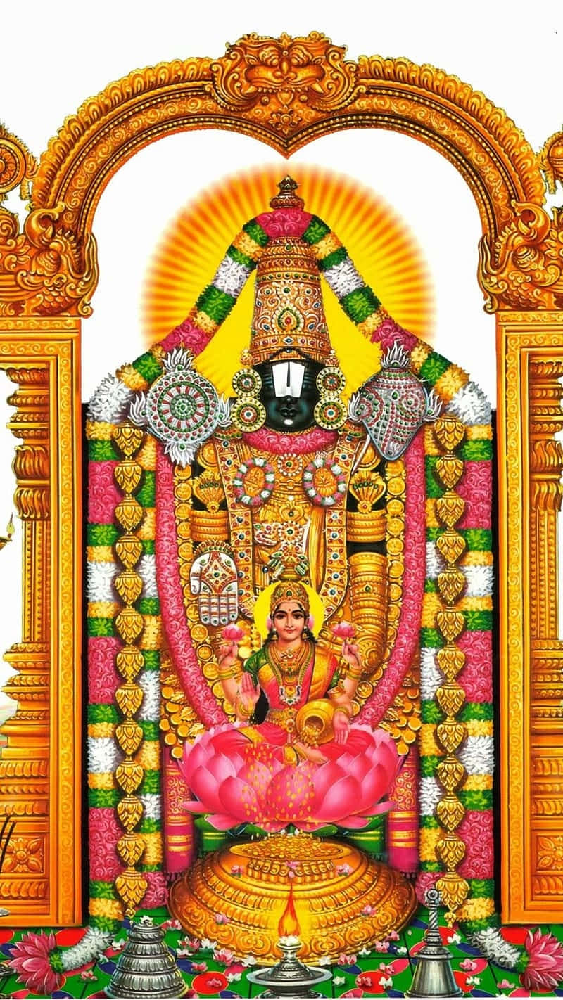 Lord Balaji Traditional Artwork Wallpaper