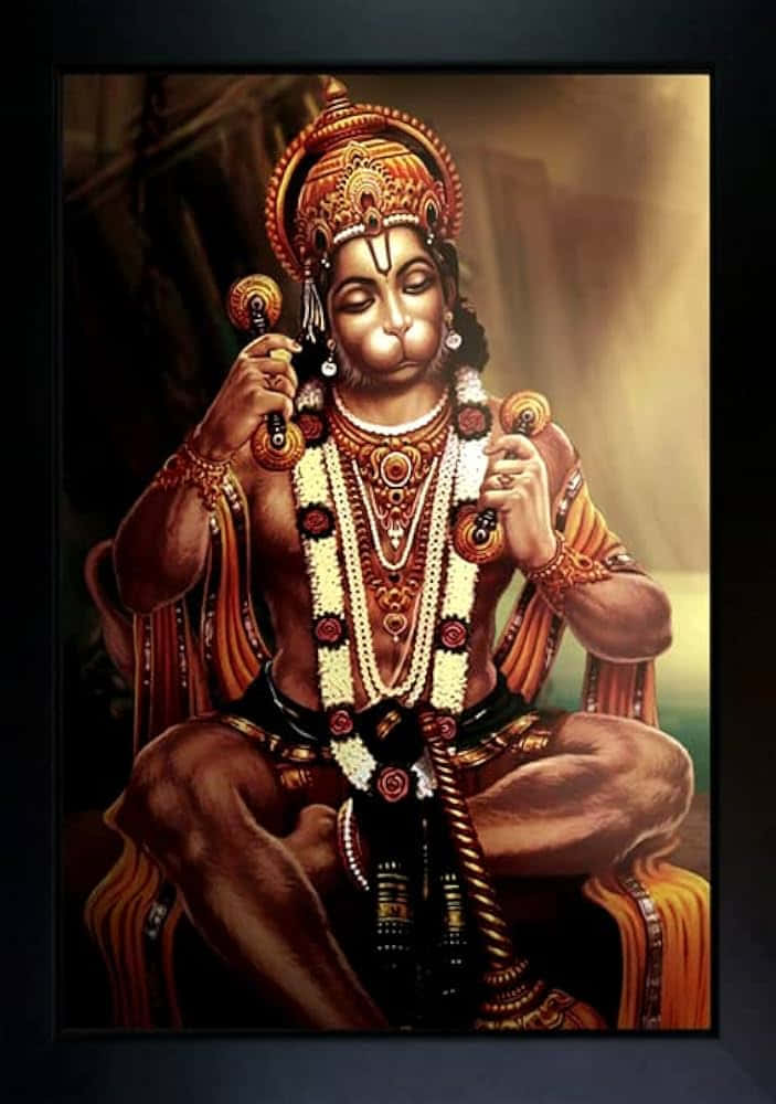 Lord Hanuman Traditional Artwork Wallpaper