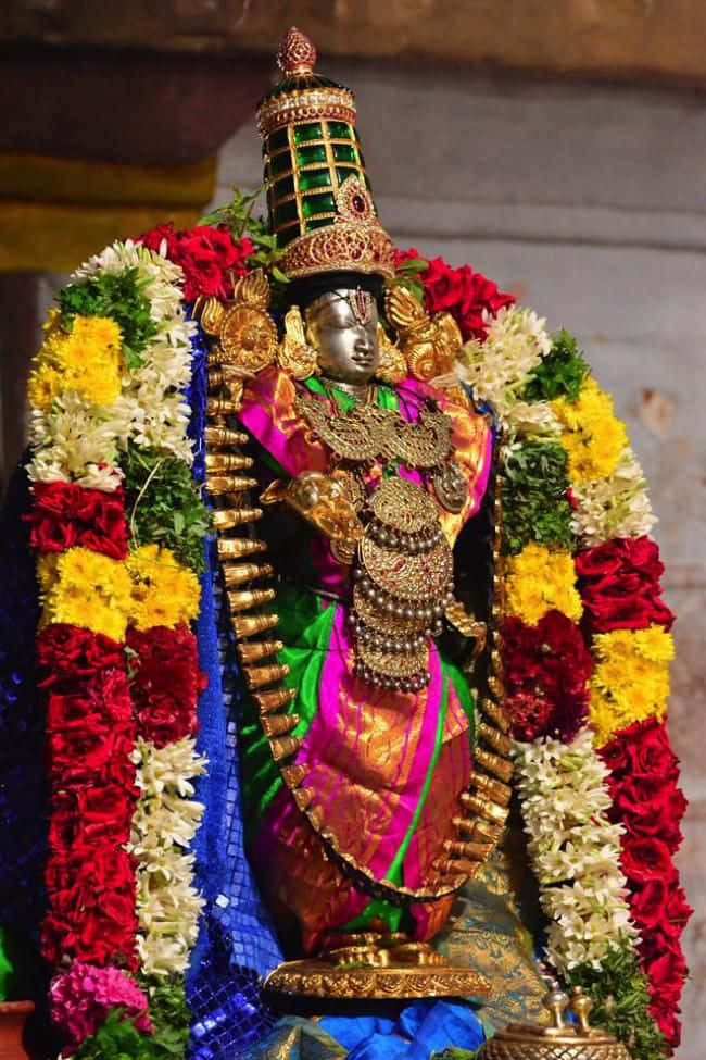 Lord_ Perumal_ Adorned_in_ Flowers_and_ Jewelry.jpg Wallpaper