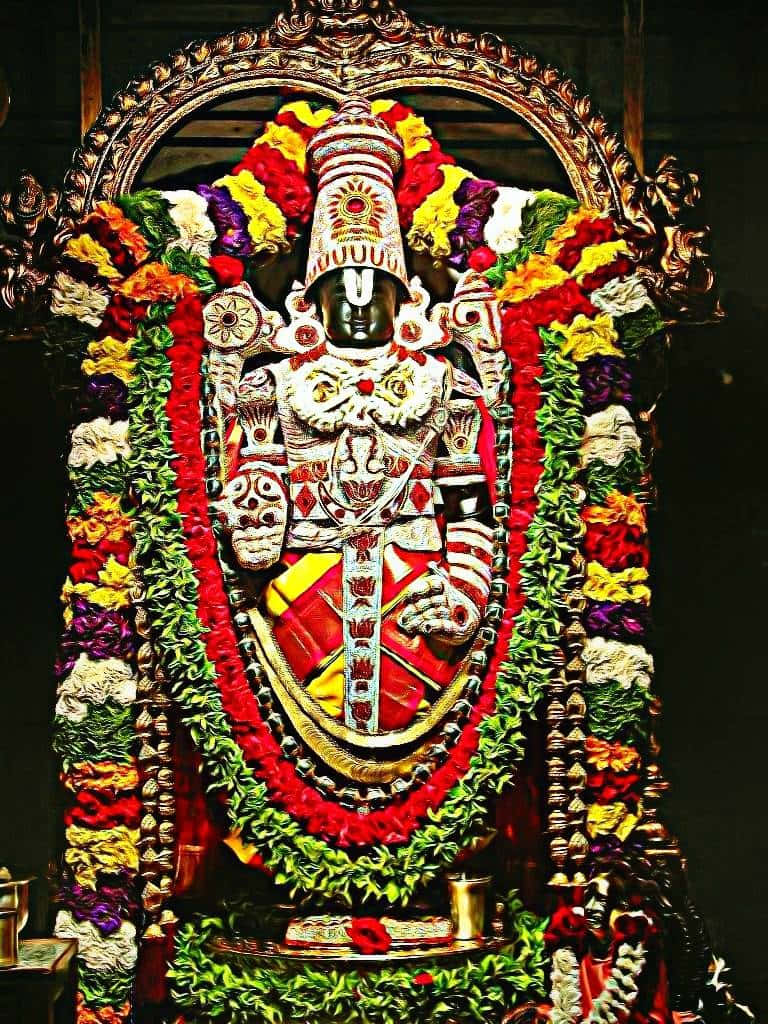 Lord_ Perumal_ Adorned_in_ Flowers.jpg Wallpaper