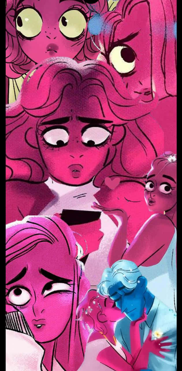 Lore Olympus Webtoon Collage Wallpaper