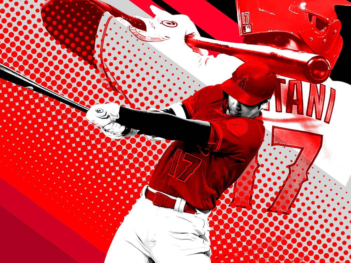 Los Angeles Angels Shohei Ohtani Digital Art Wallpaper