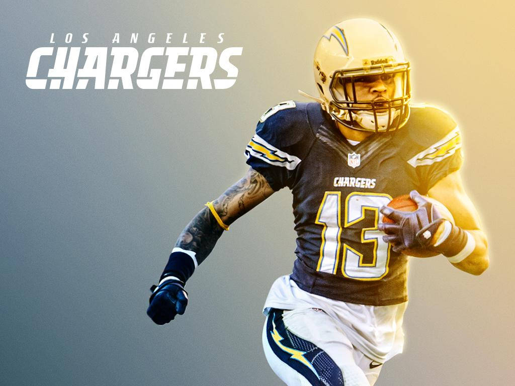 Los Angeles Chargers Keenan Allen Illustration Wallpaper