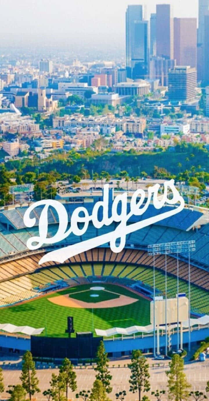 Los Angeles Dodgers Stadiumand Skyline Wallpaper