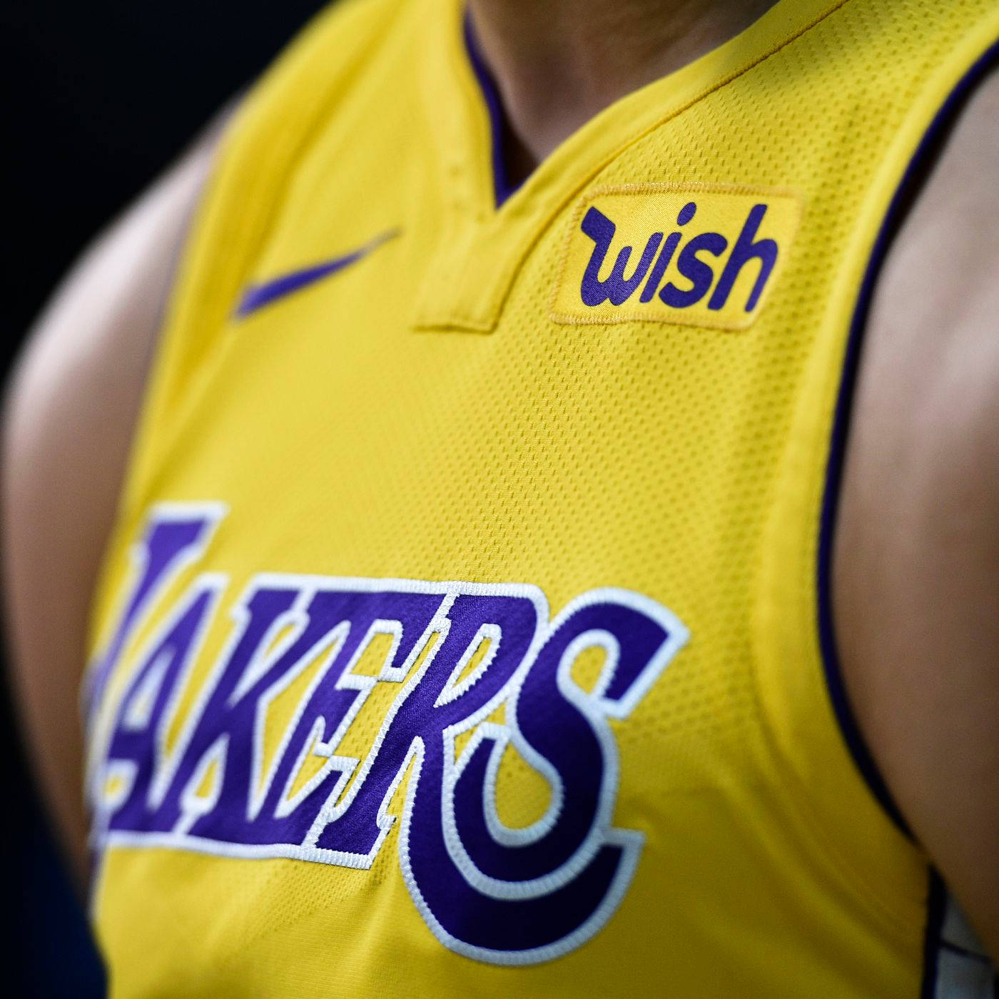 Los Angeles Lakers Jersey Word Mark Wallpaper