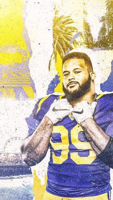 Los Angeles Rams Aaron Donald Fanart Wallpaper