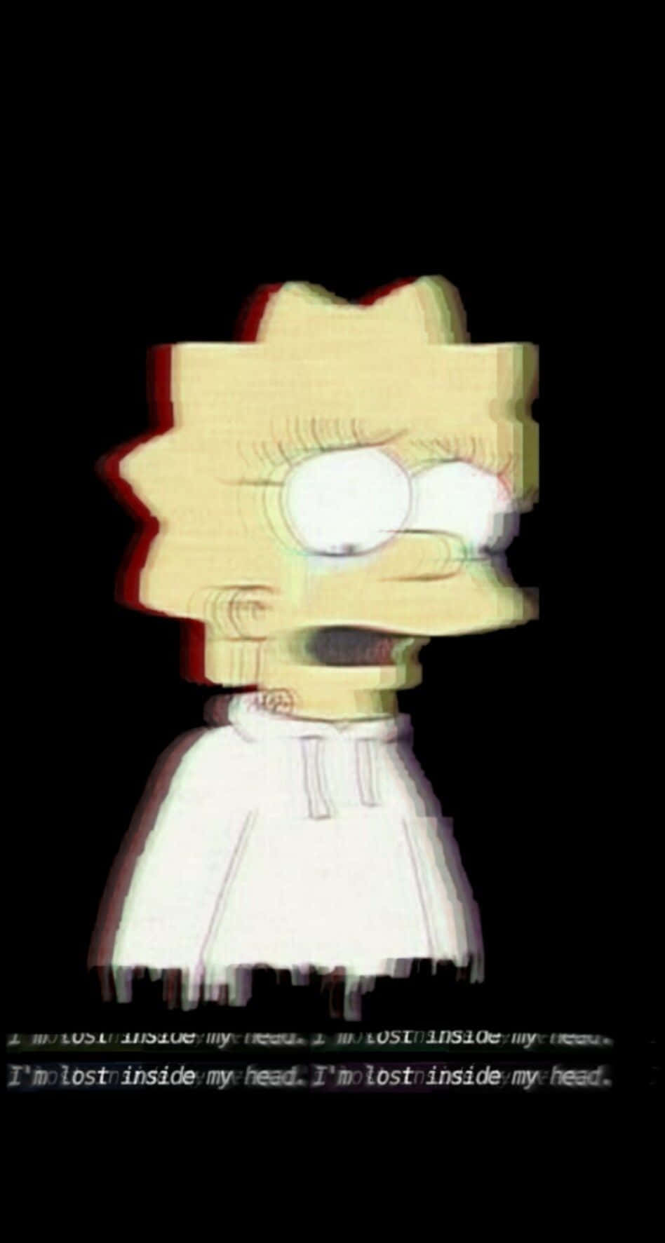 Lost And Sad Lisa Simpson Wallpaper